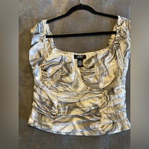 “Corset” marbled top